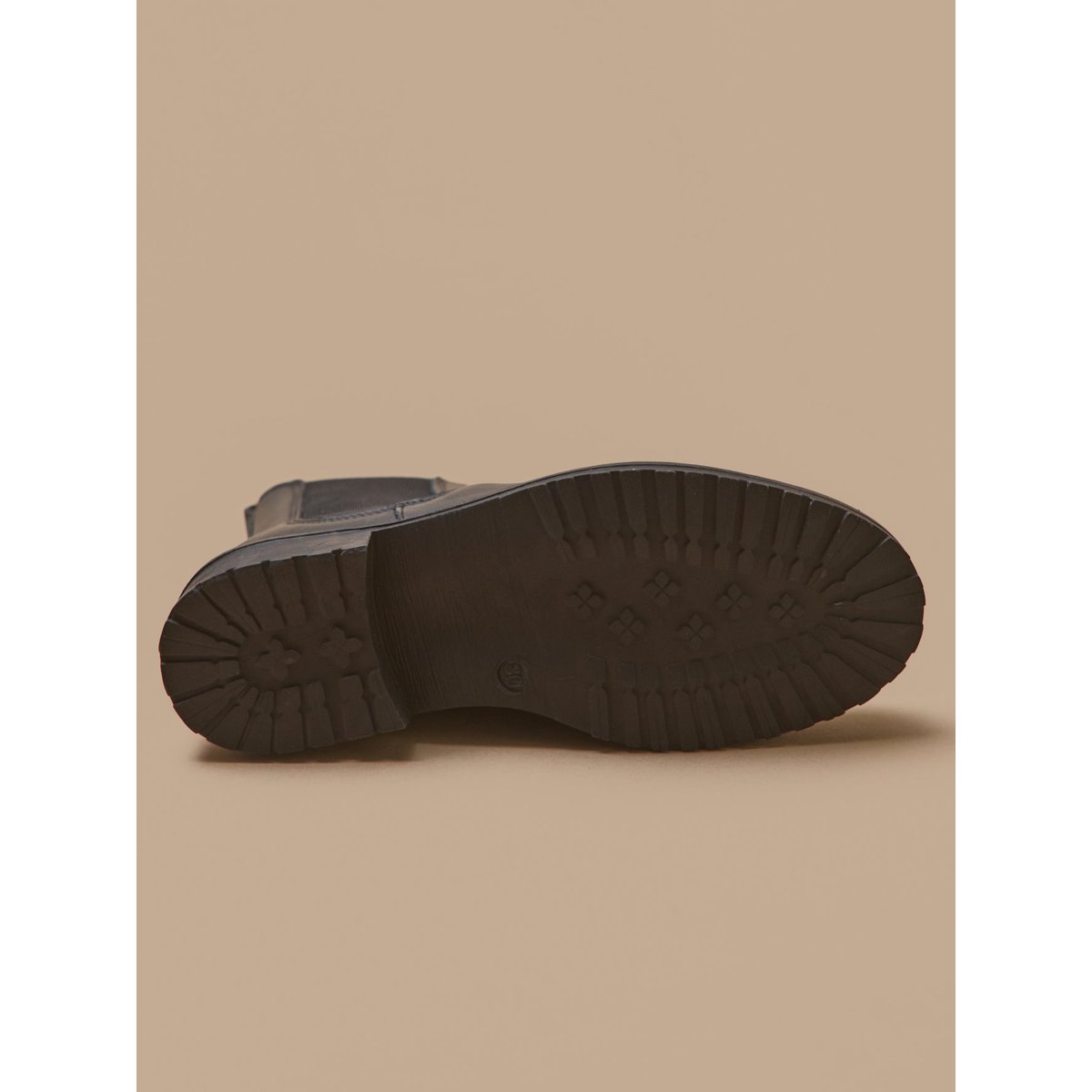 Boots chelsea cuir encre, CYRILLUS