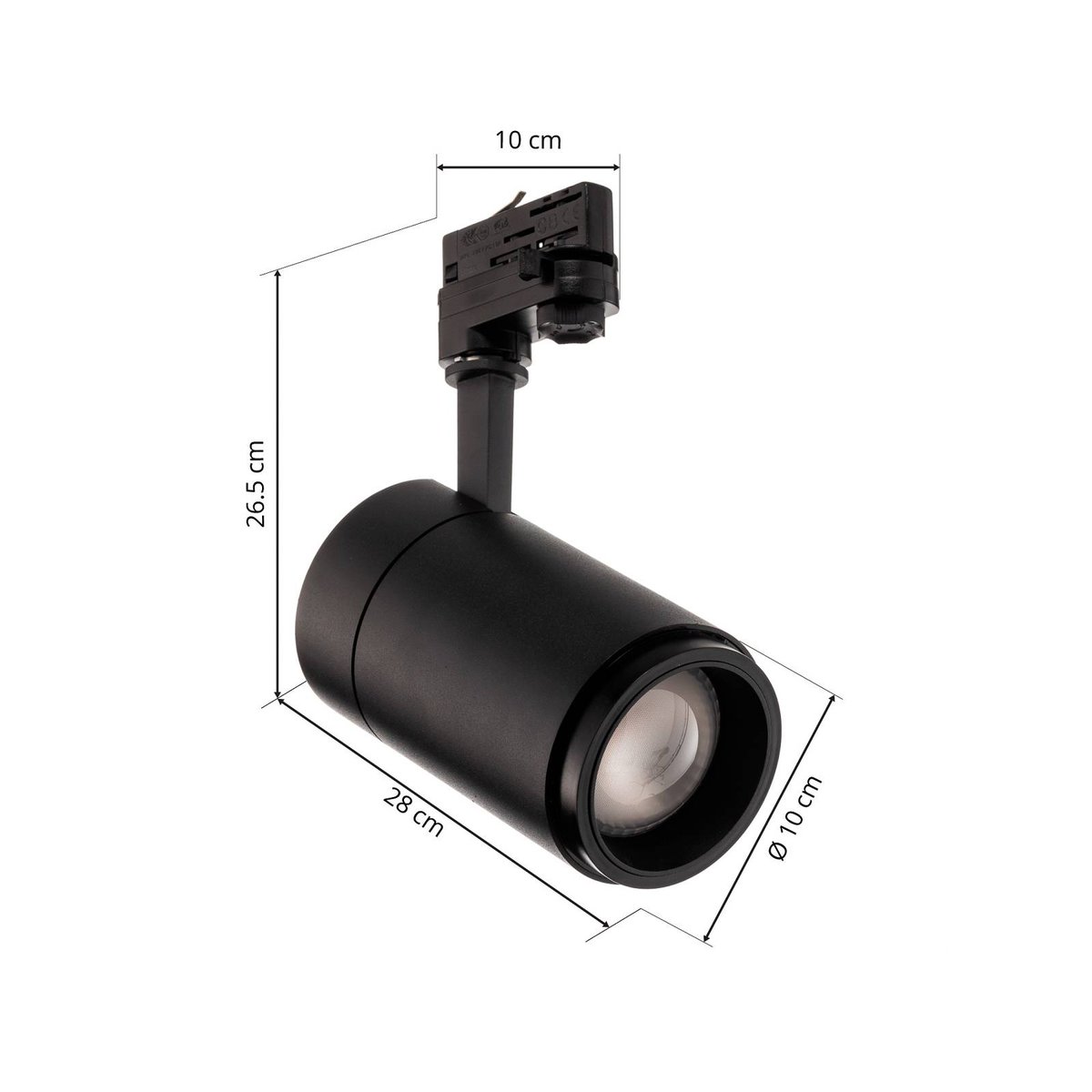 en aluminiumLED, Nanna noir (ral 9005), ARCCHIO