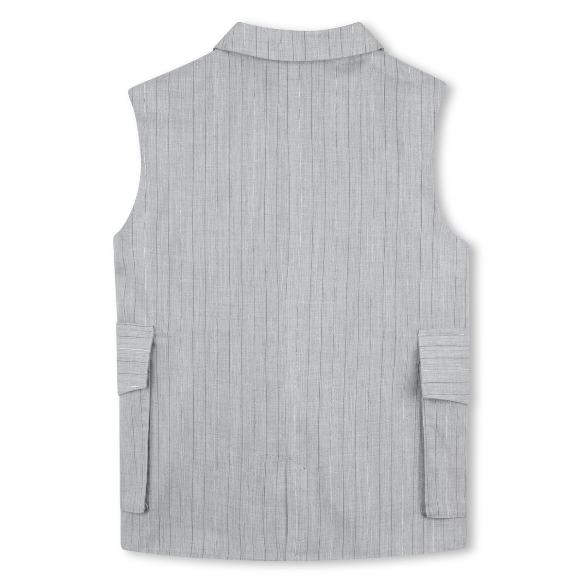 Veste rayée sans manches gris clair chine, DKNY
