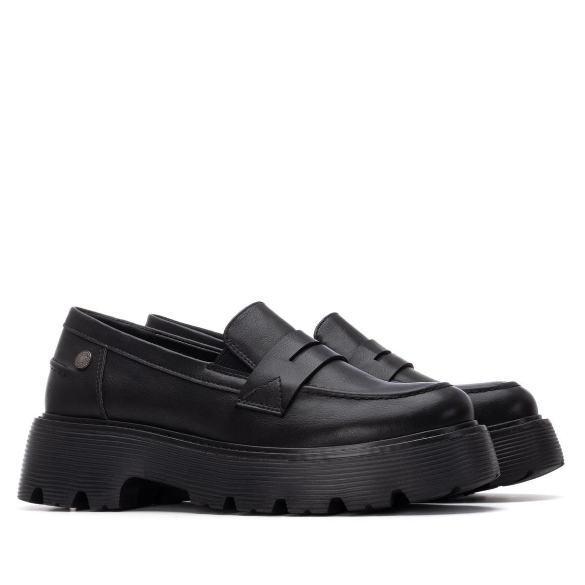 Chaussure Mocassin Plaine Décontractée noir, REFRESH