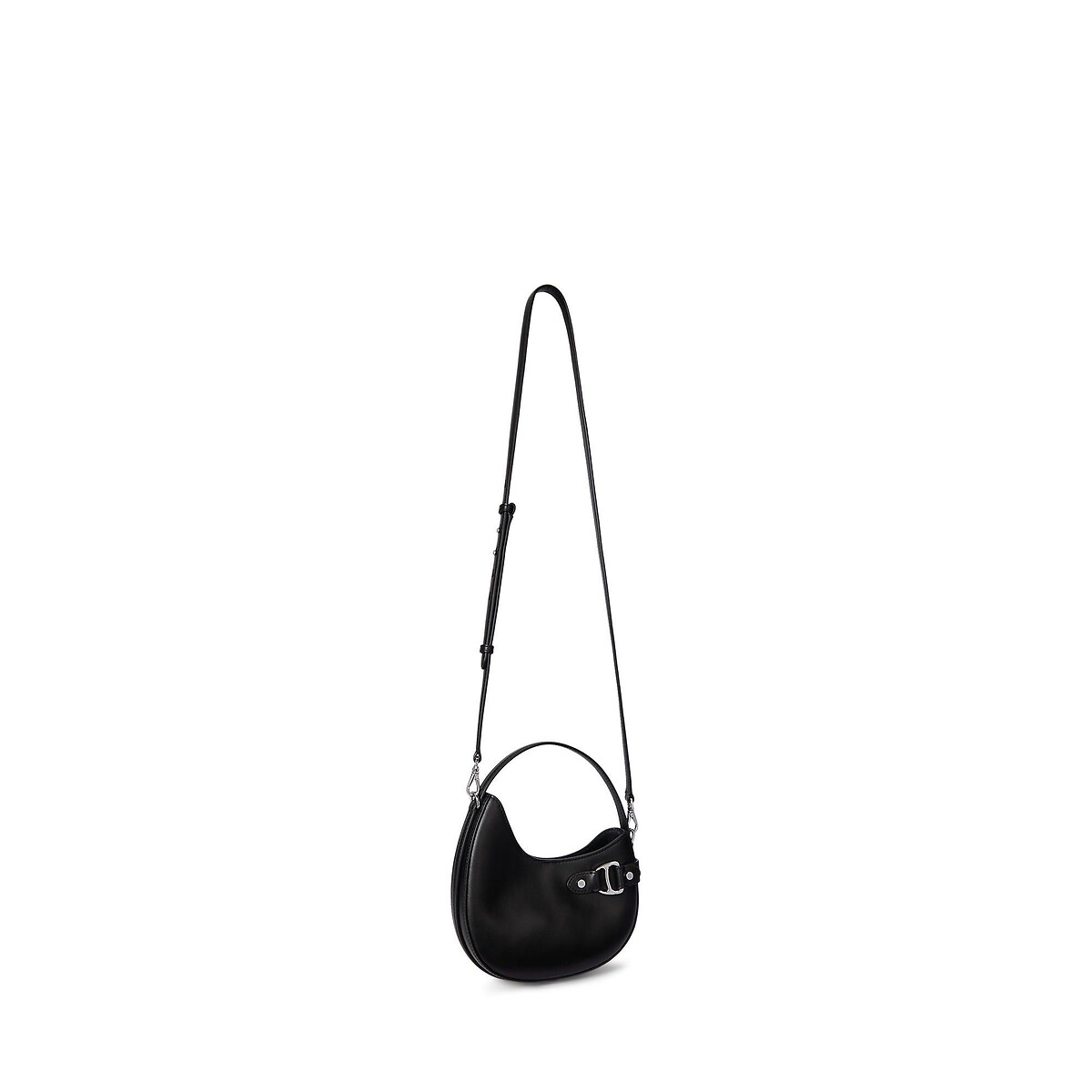 Sac en cuir porté épaule, à bandoulière, TASHA noir, LAUREN RALPH LAUREN