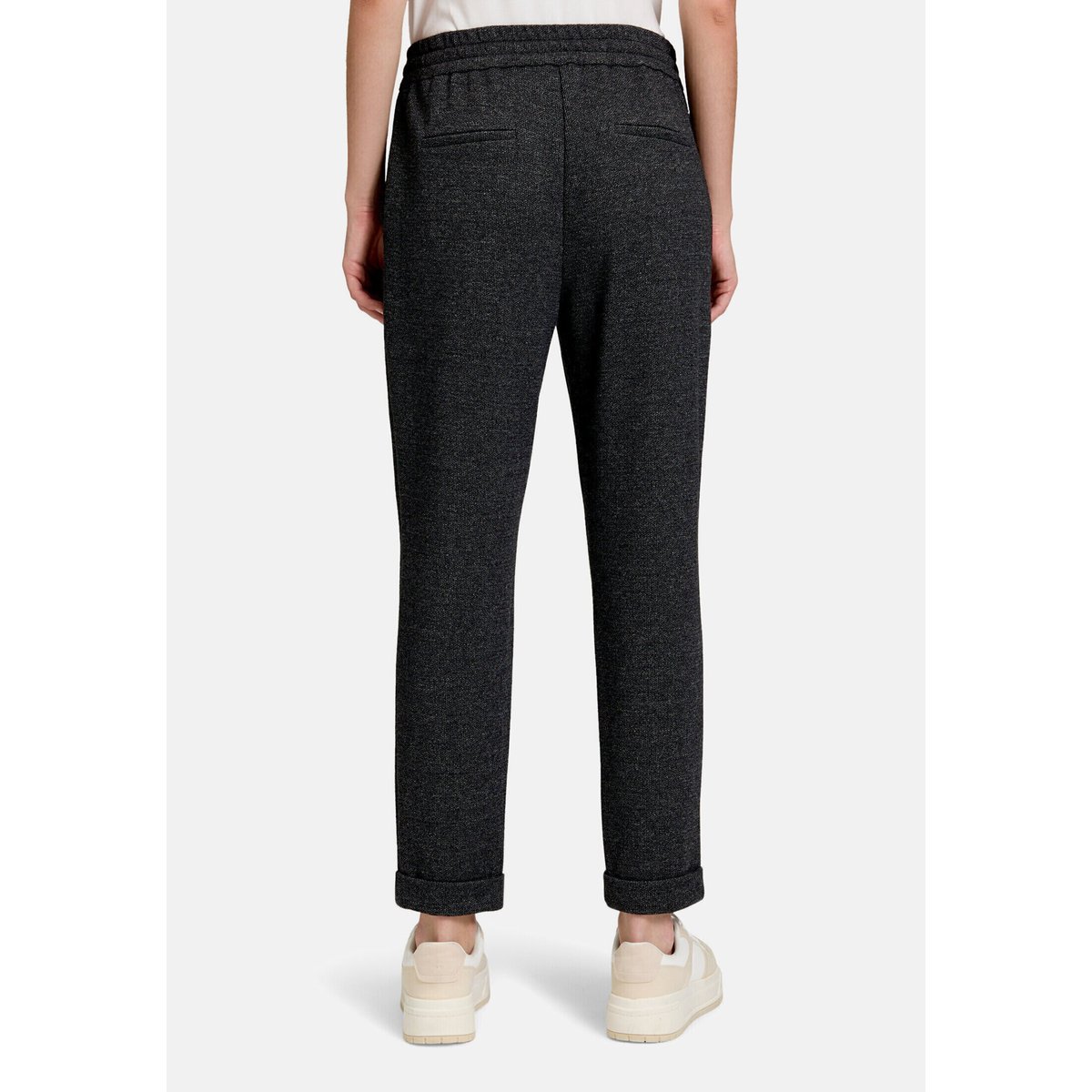 Pantalon à enfiler avec structure noir/blanc, BETTY & CO