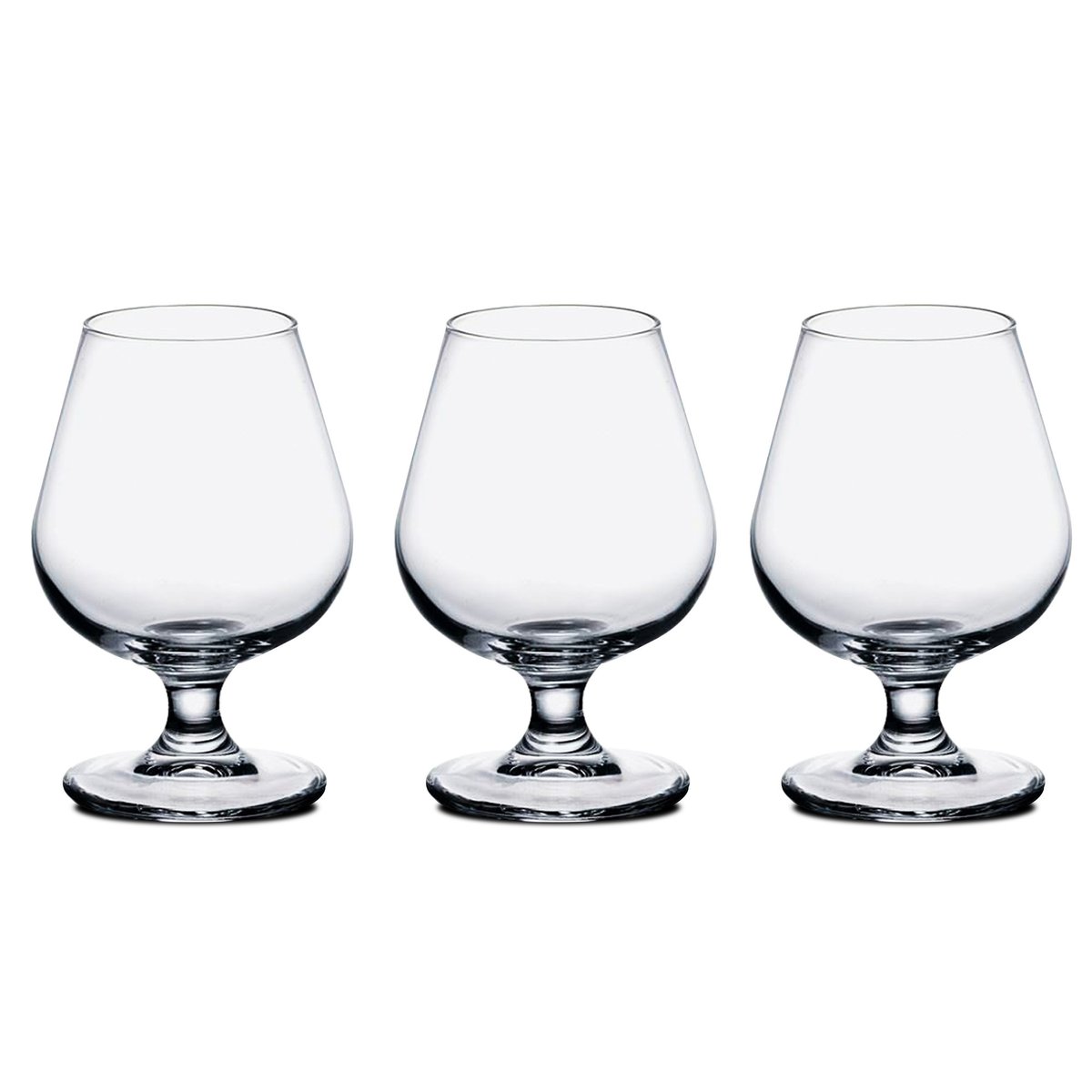Set de 3 verres à cognac 25cl transparent, WADIGA