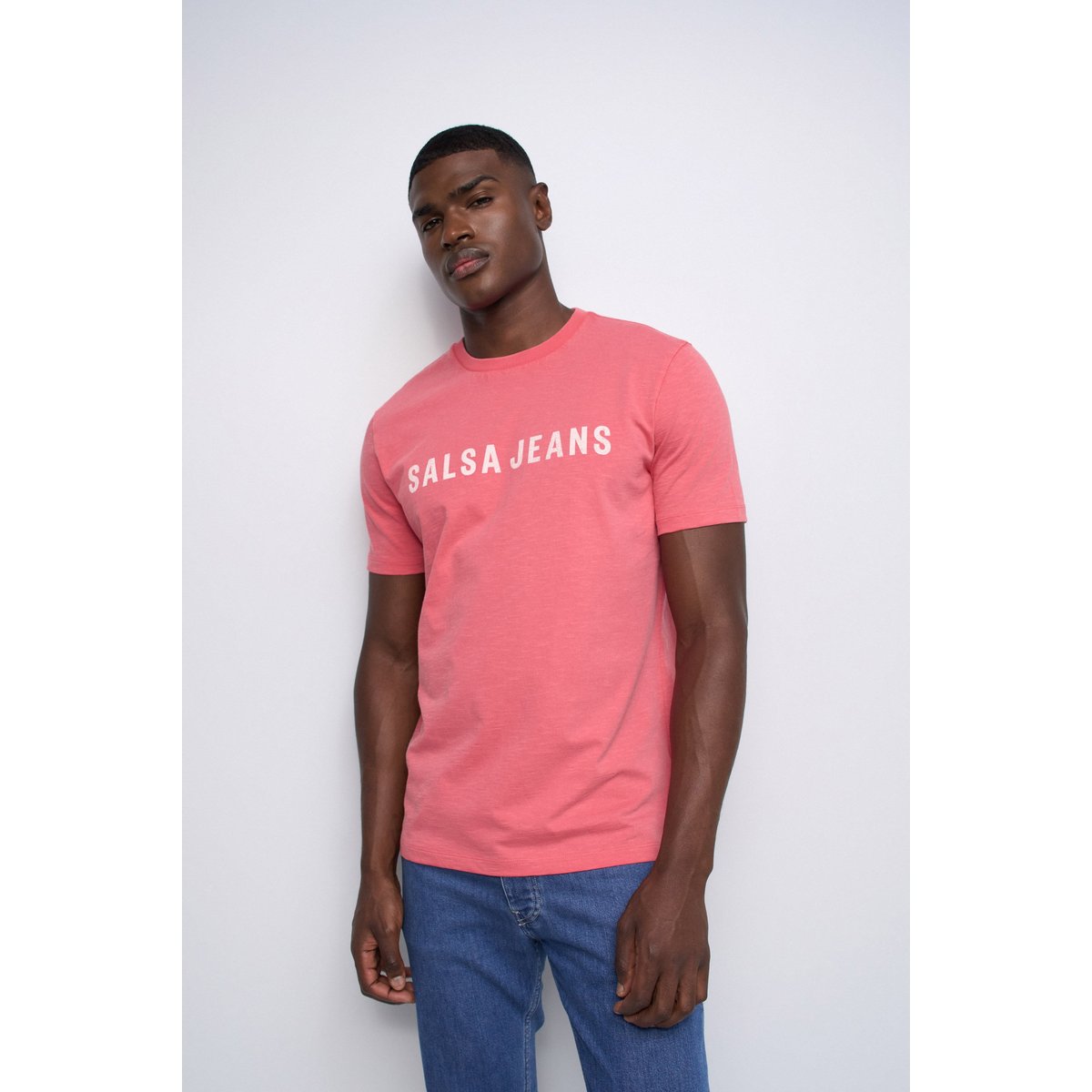 T-SHIRT AVEC BRANDING rouge, SALSA JEANS