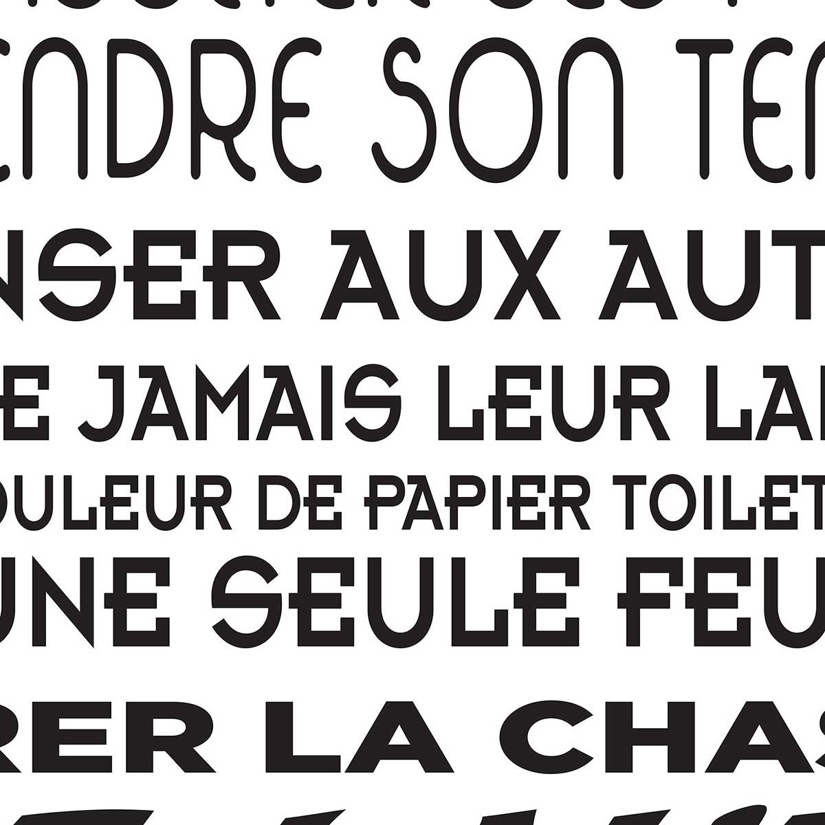 Affiche encadrée règles des toilettes typographie noire et blanche affiche + cadre en métal - noir, HEXOA