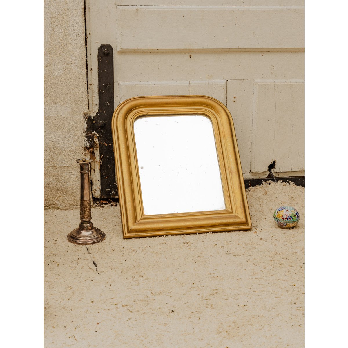 Miroir Louis-Philippe en bois doré Georges N°1499 - Bon état doré, DEBONGOUT