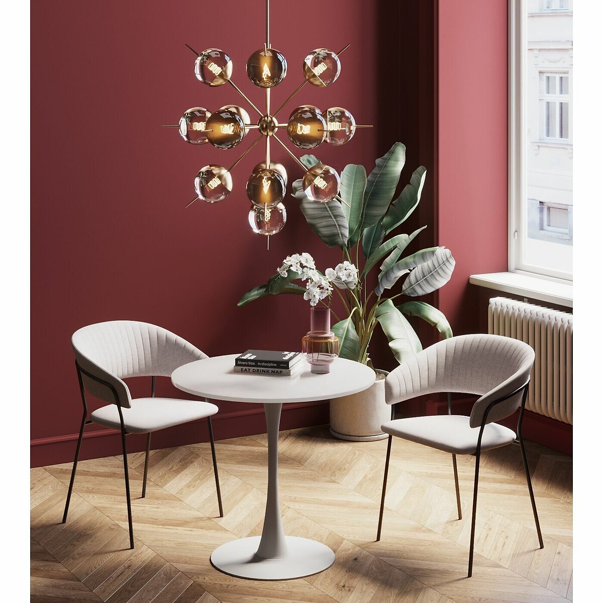 Table Schickeria White Ø80 white, KARE DESIGN
