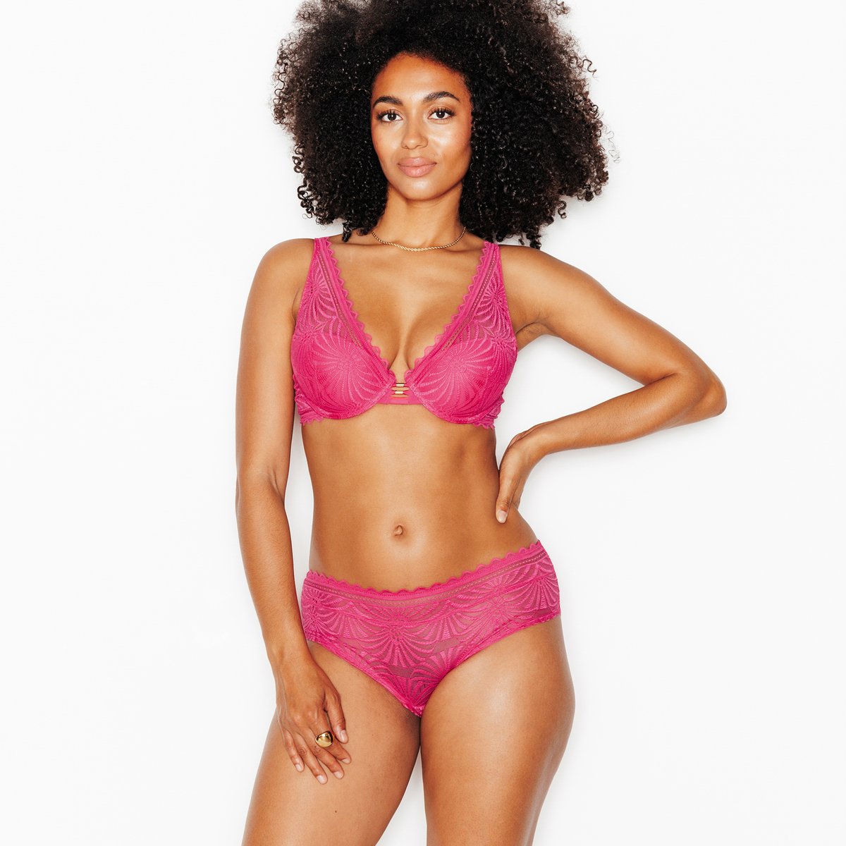 Shorty FALLON rose, ROUGEGORGE LINGERIE