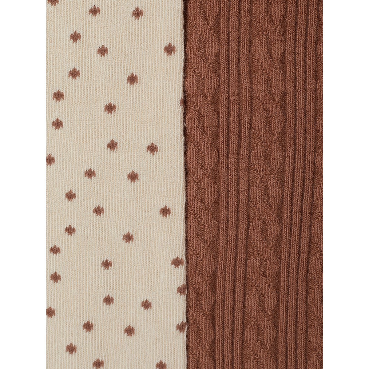 Lot de 2 collants vanille, VERTBAUDET