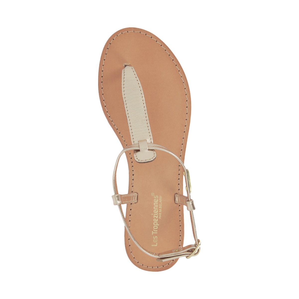 Sandales Cuir Les Tropeziennes Hanil or, LES TROPEZIENNES PAR M.BELARBI