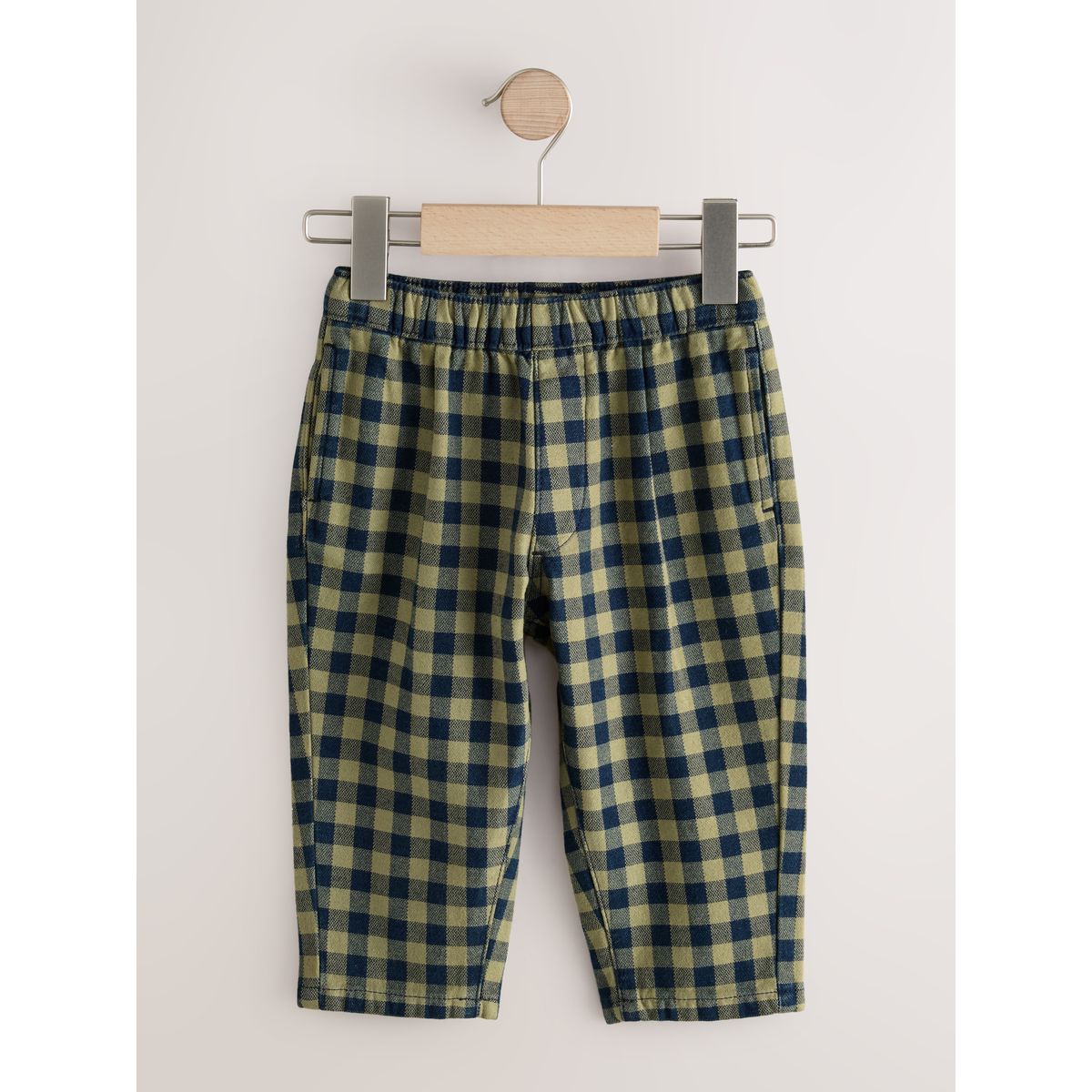 Pantalon bouffant à enfiler vichy marine, NEXT