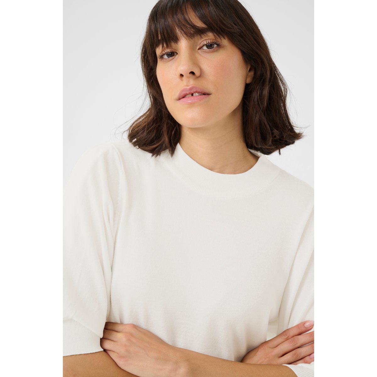 Knitted pullover blanc, KAFFE