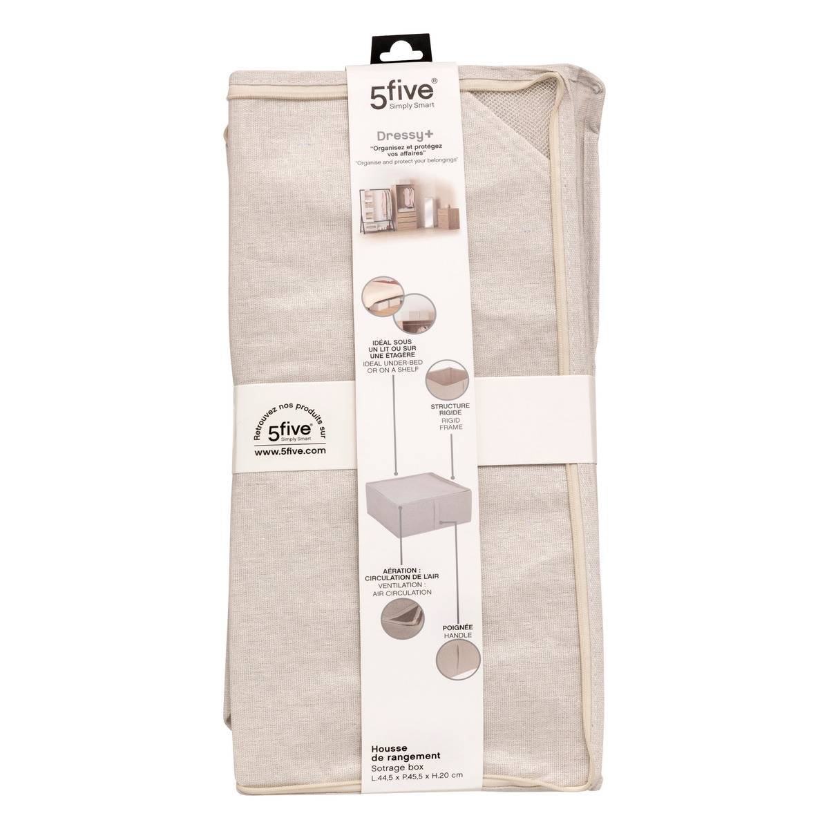 Housse de rangement GROOMY beige, 5FIVE SIMPLY SMART
