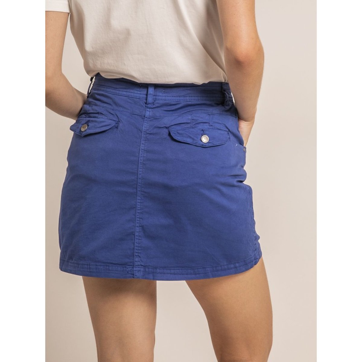 Jupe-short Courte Xomia bleu royal, DONA LISA