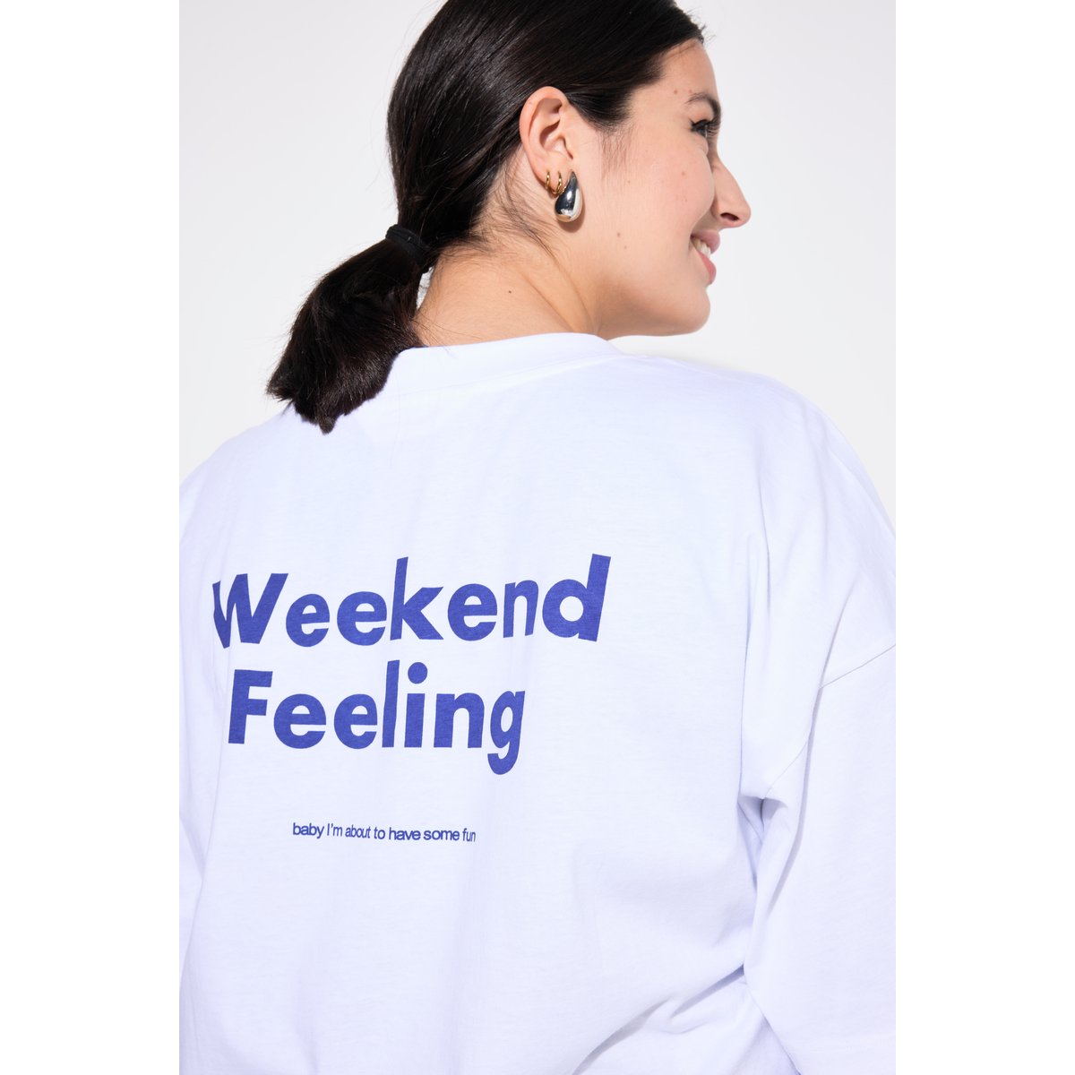 T-shirt pour homme, oversized blanc neige, STUDIO UNTOLD