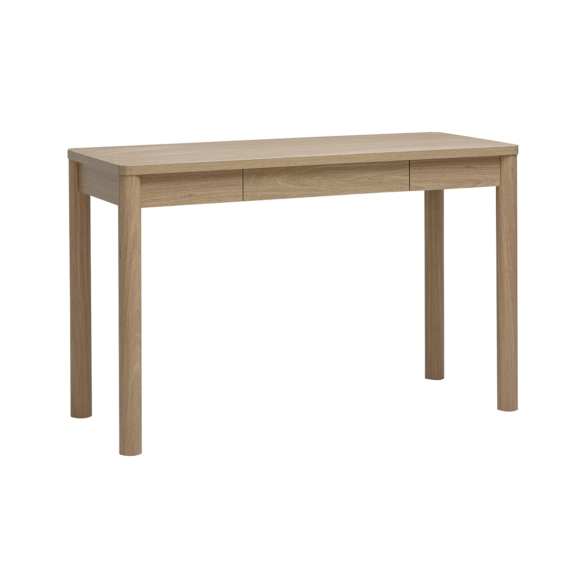 Bureau avec tiroir finition bois clair chêne L120 cm IZZIE couleur unique, MILIBOO