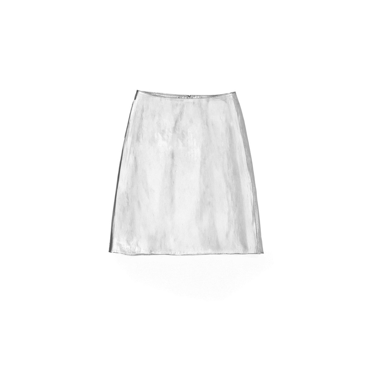 Jupe courte droite uni FINLEY 69-argent, LA PETITE ETOILE