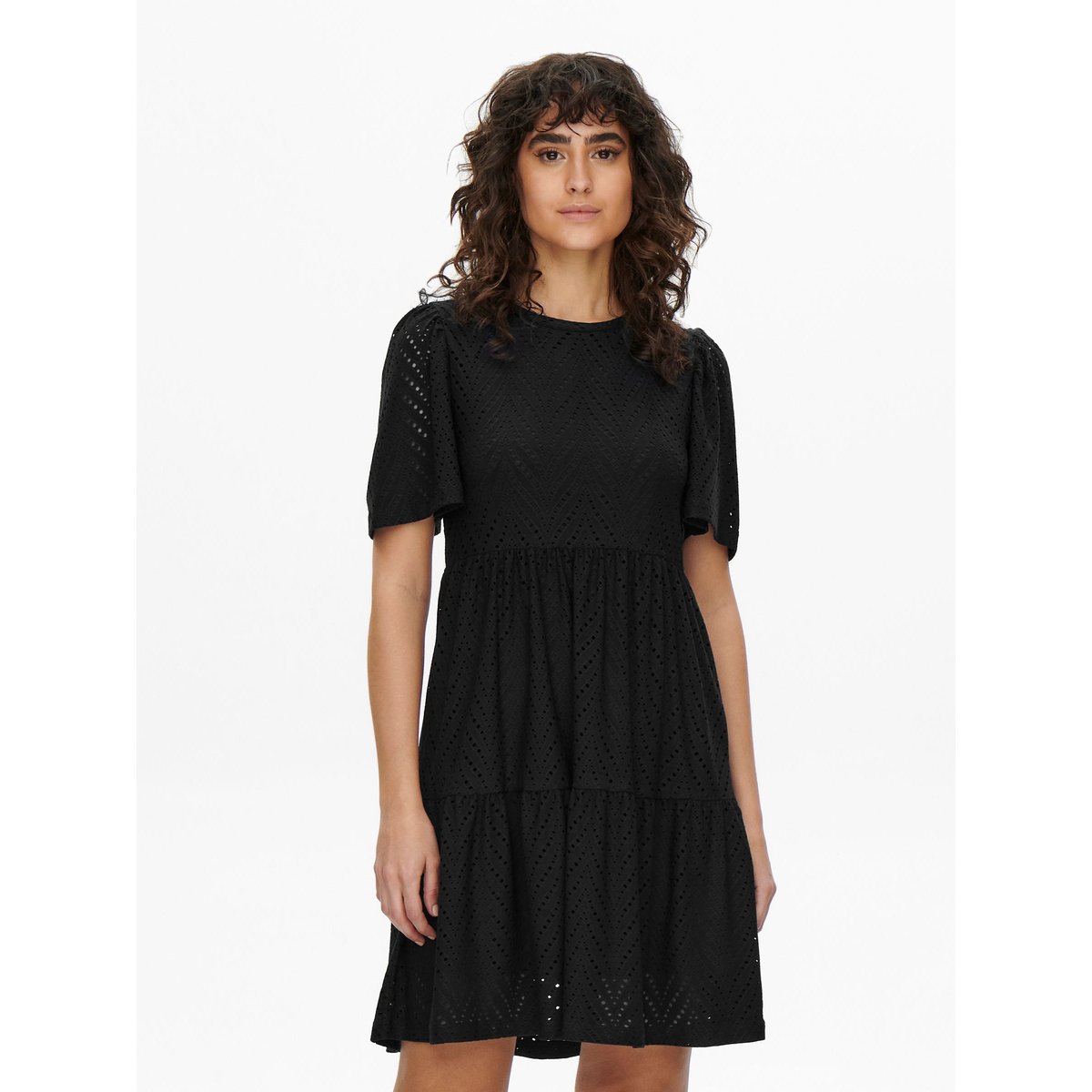 Robe courte évasée noir, JDY