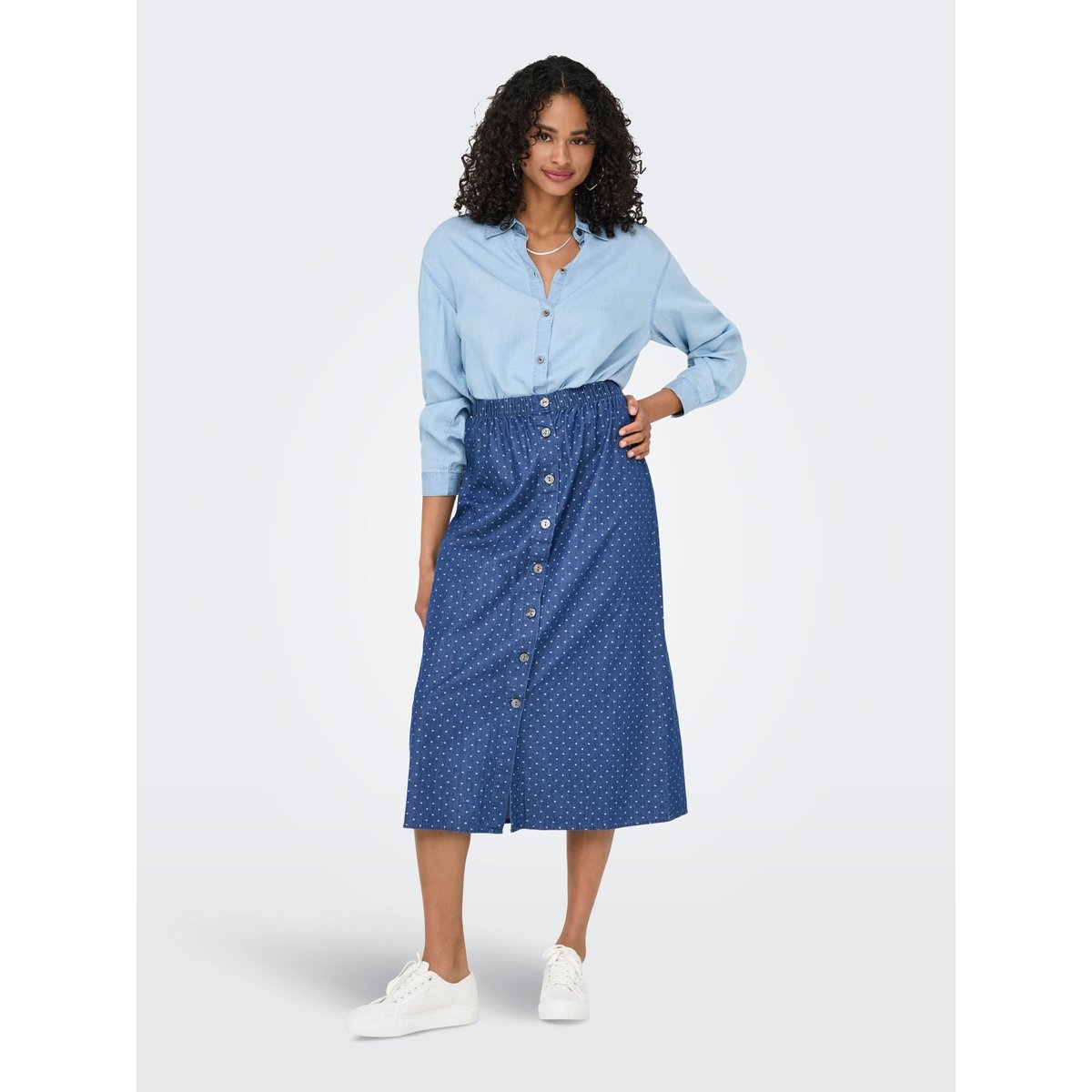Jupe medium blue denim, ONLY