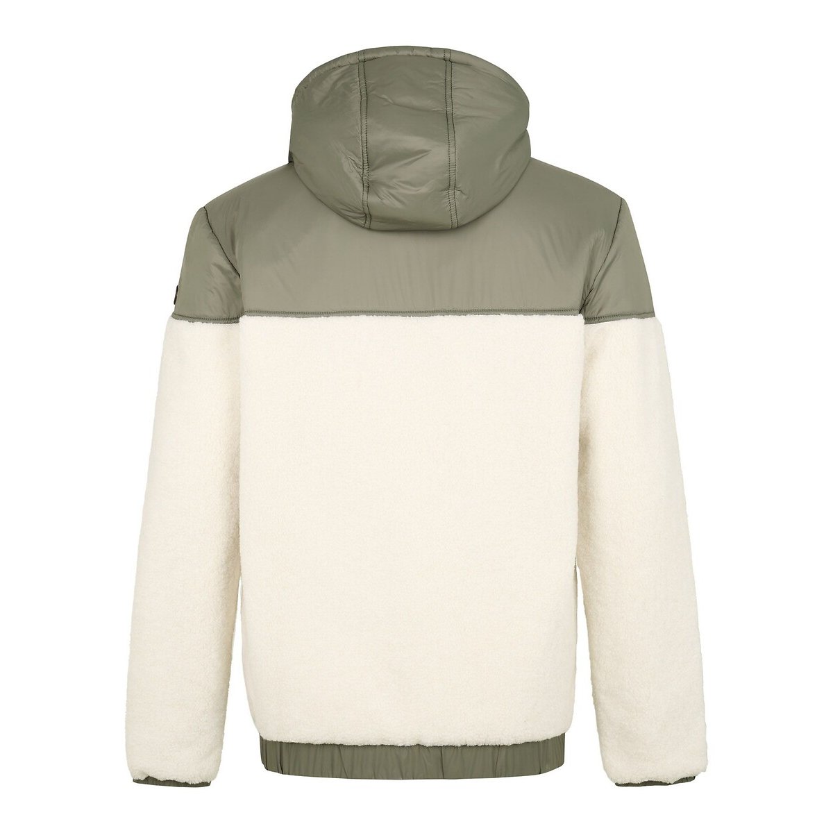 Parka con cappuccio verde / bianco, PETROL INDUSTRIES