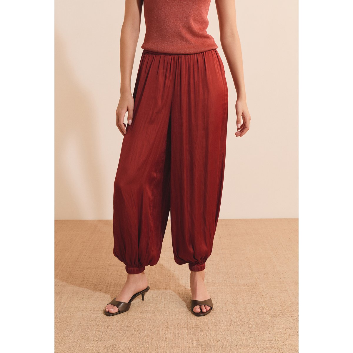 Pantalon bouffant PIXIE terracotta, ETAM