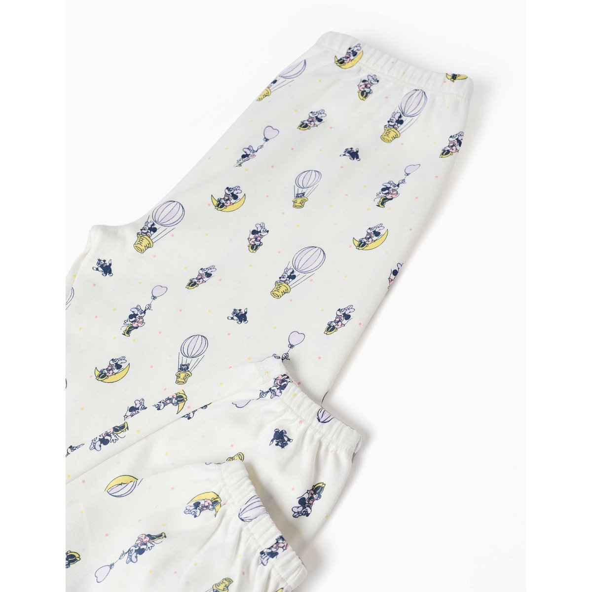 Pyjama long en coton avec imprimés Minnie rose clair, ZIPPY