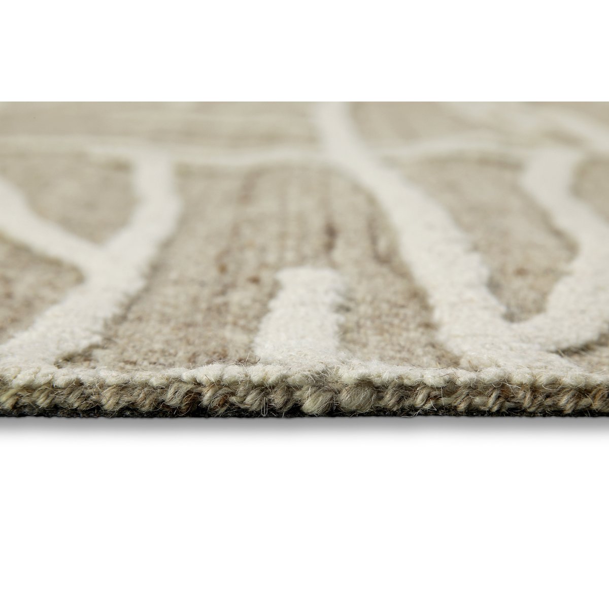 Tapis design à motifs graphiques , Hamptons TWENTYFIVE taupe chiné, WECON HOME