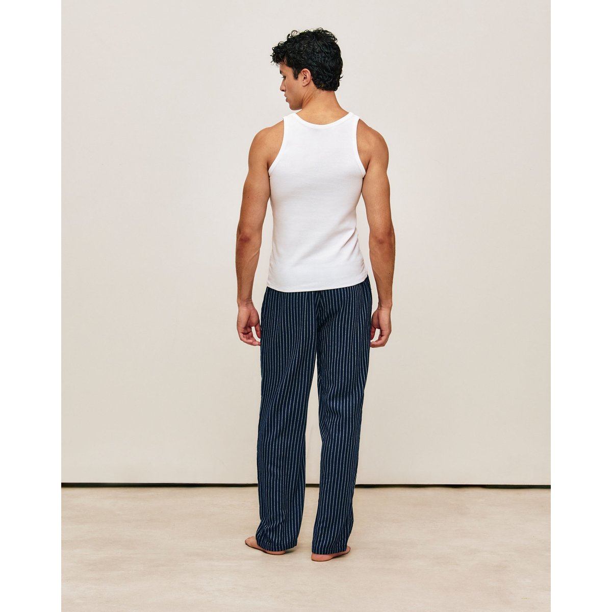 Pantalon rayé avec ceinture intégrée CARRFLANIZ bleu, UNDIZ