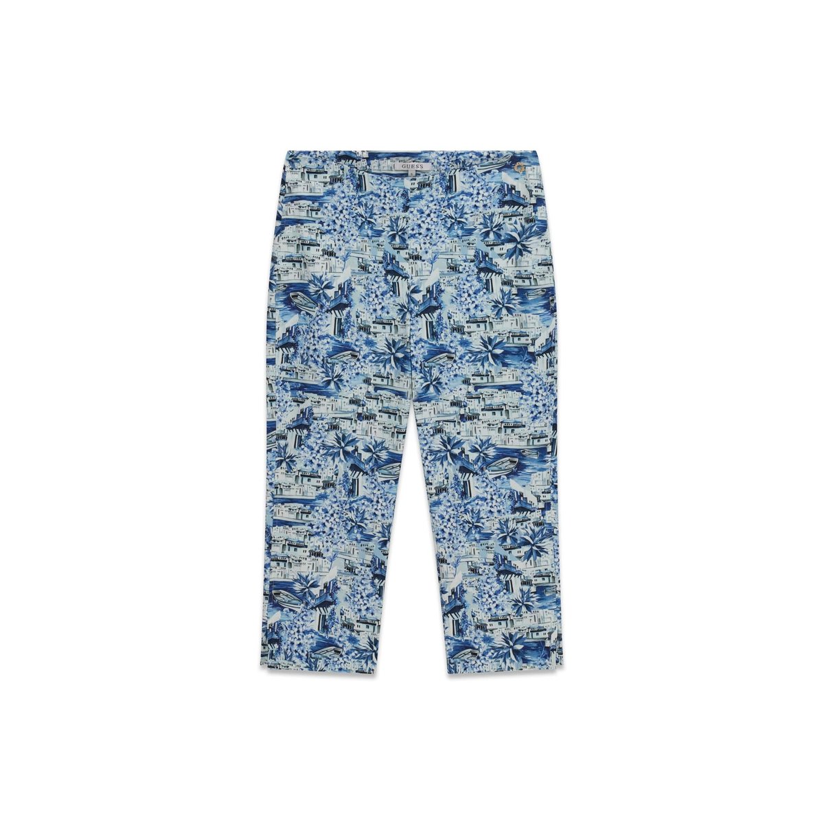 Pantalon Capri Imprimé bleu, GUESS