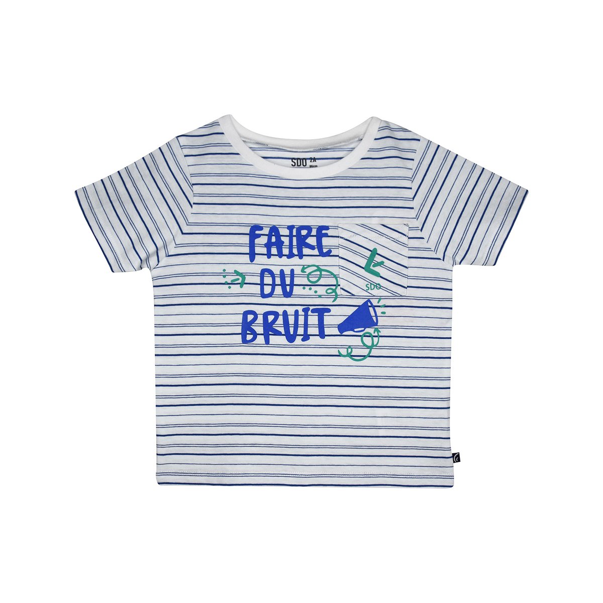Tee shirt luc manches courtes enfant blanc, SUCRE D'ORGE