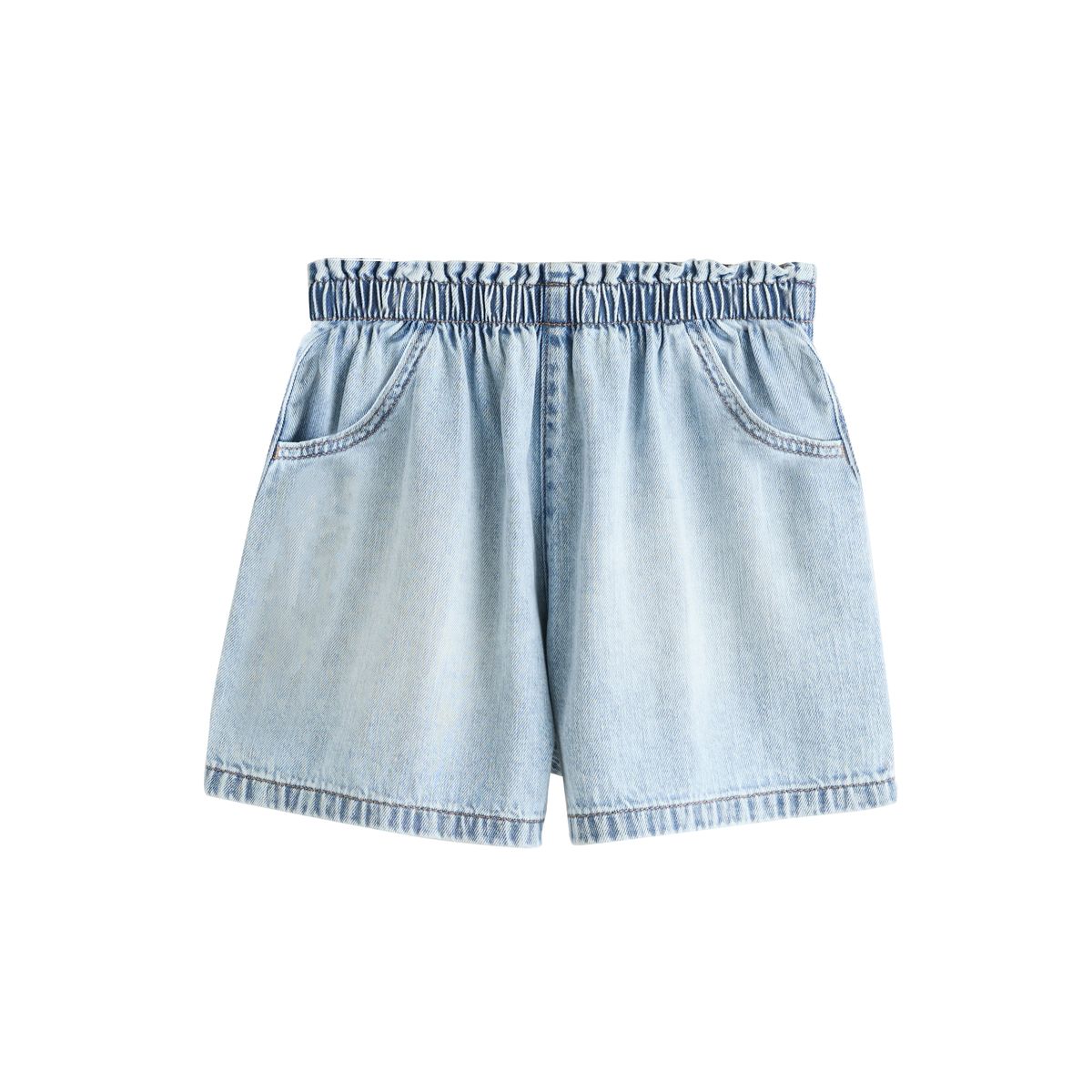 Short à enfiler, lot de 2 denim délavé clair/délavé moyen, NEXT