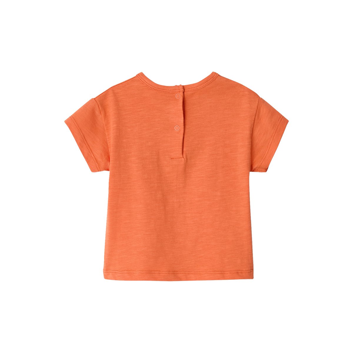 T-shirt bébé coton biologique orange, VERTBAUDET