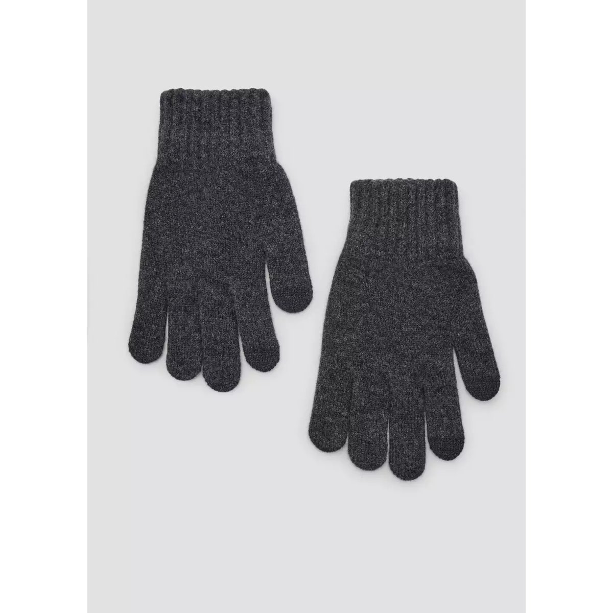 Gants en maille gris, MANGO MAN