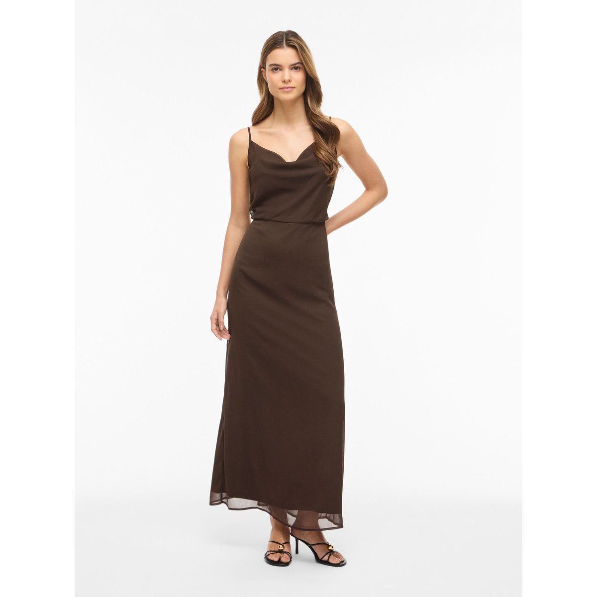 Robe D’occasion marron - coffee bean1, VILA