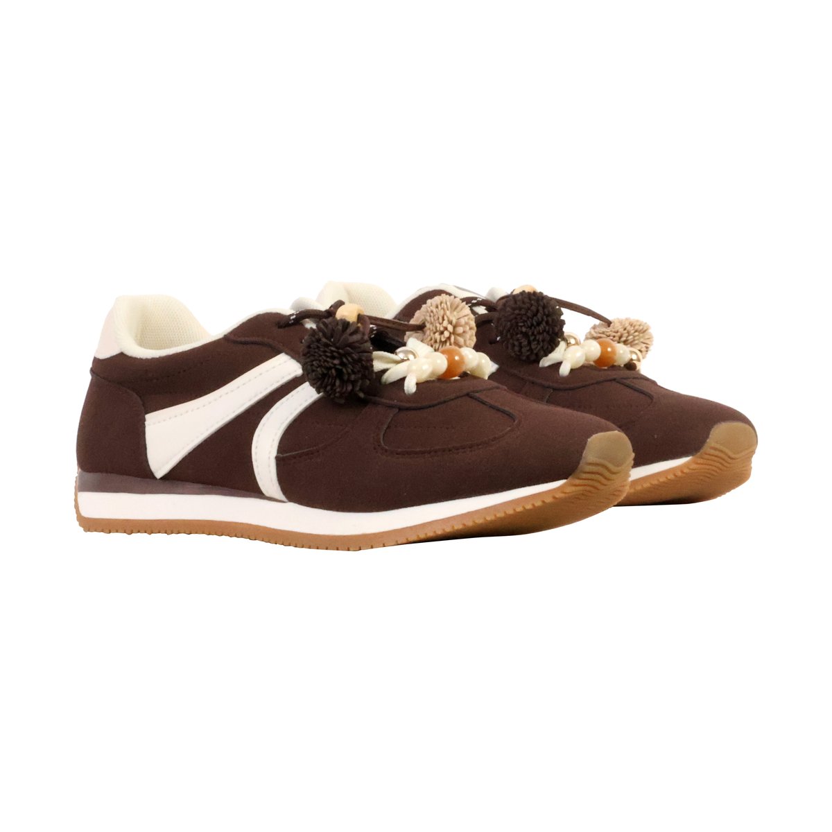 Basket à Lacets marron, ENZA NUCCI