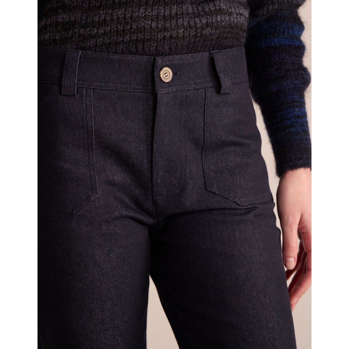 Pantalon Charlyse bleu marine, INES DE LA FRESSANGE PARIS