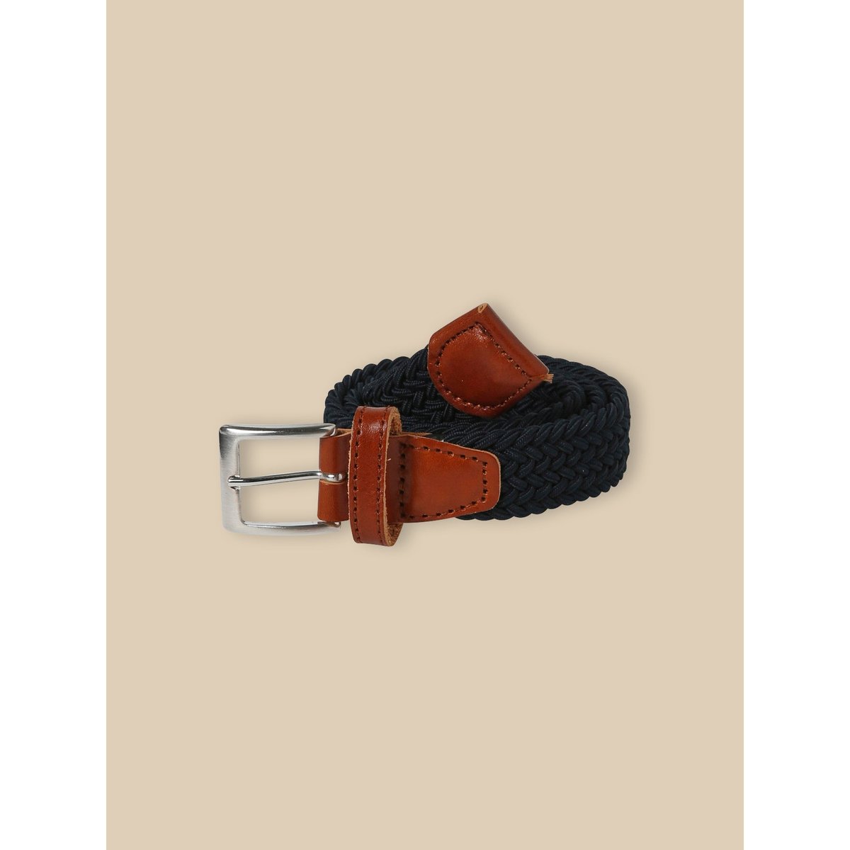 Ceinture tressée marine, CYRILLUS