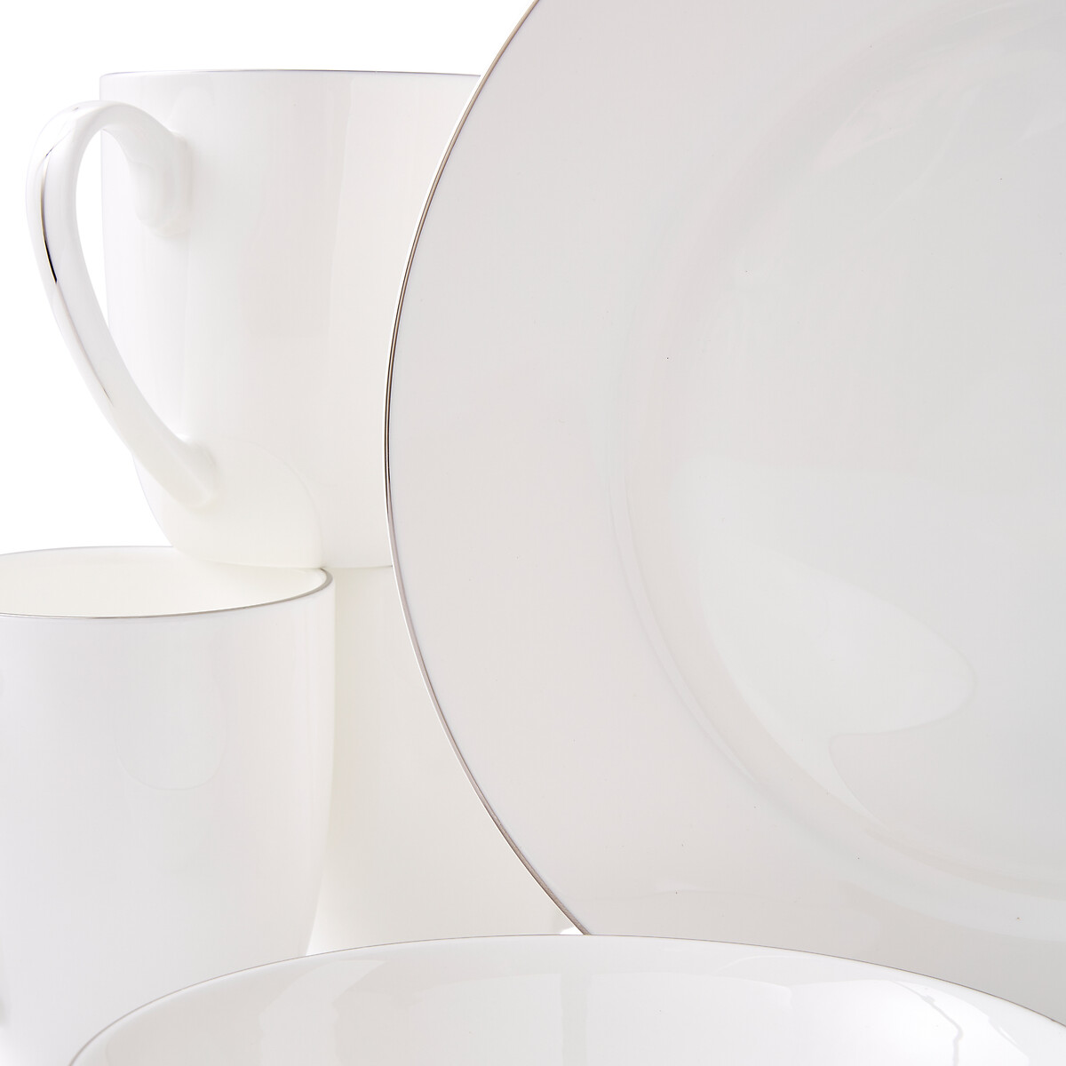 16-Piece Serendipity Platinum Dinner Set white, ROYAL WORCESTER