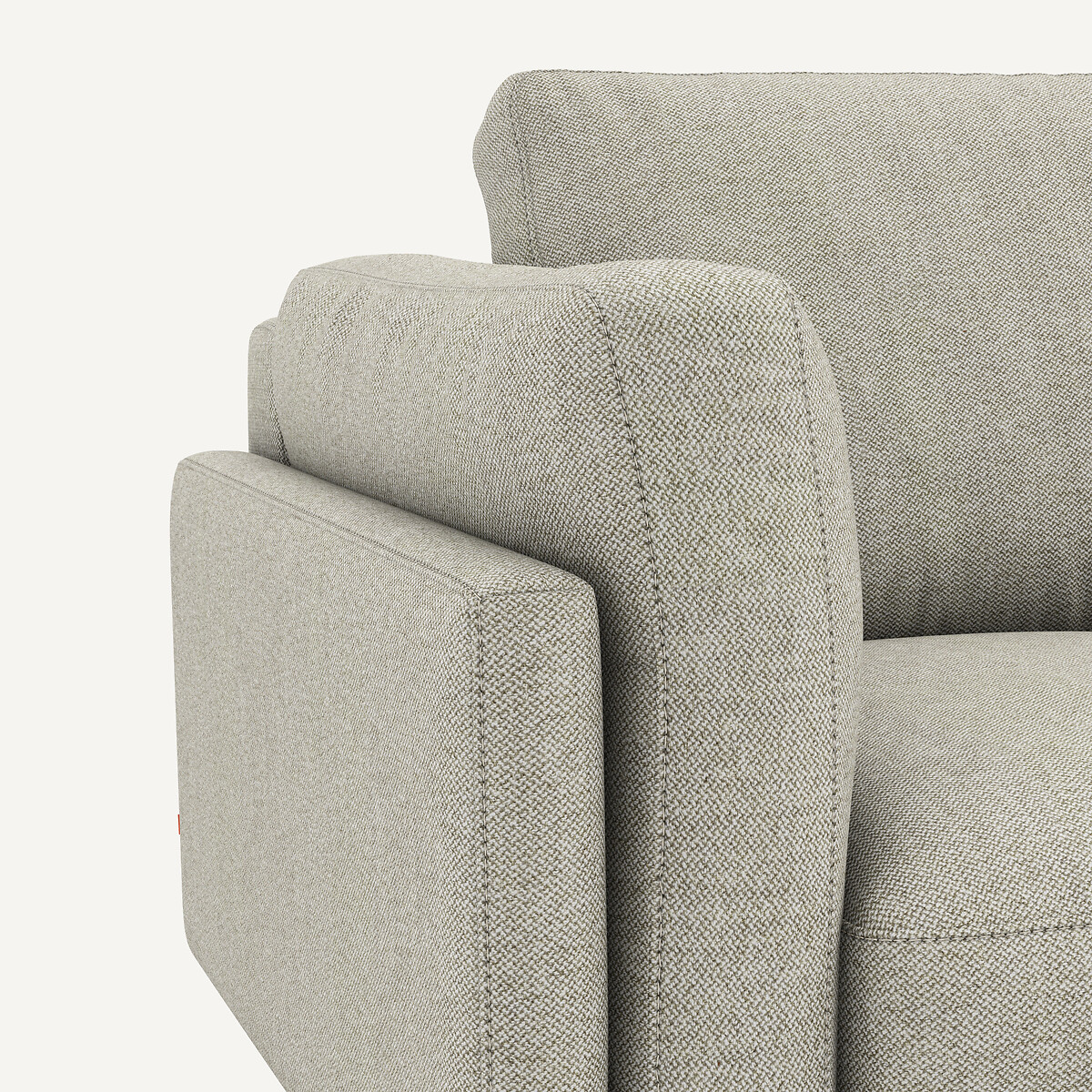 Ecksofa César, Tweed-Optik elfenbein, AM.PM