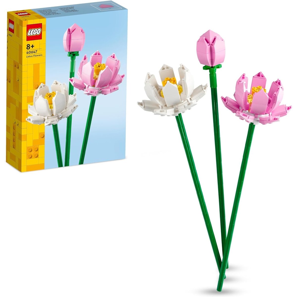 LEGO Botanicals - Bouquet de Fleurs de Lotus - 40647 rose, blanc, LEGO