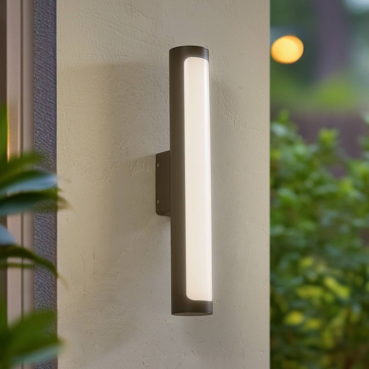 Applique extérieure en aluminium moderneLED anthracite, blanc, LUCANDE