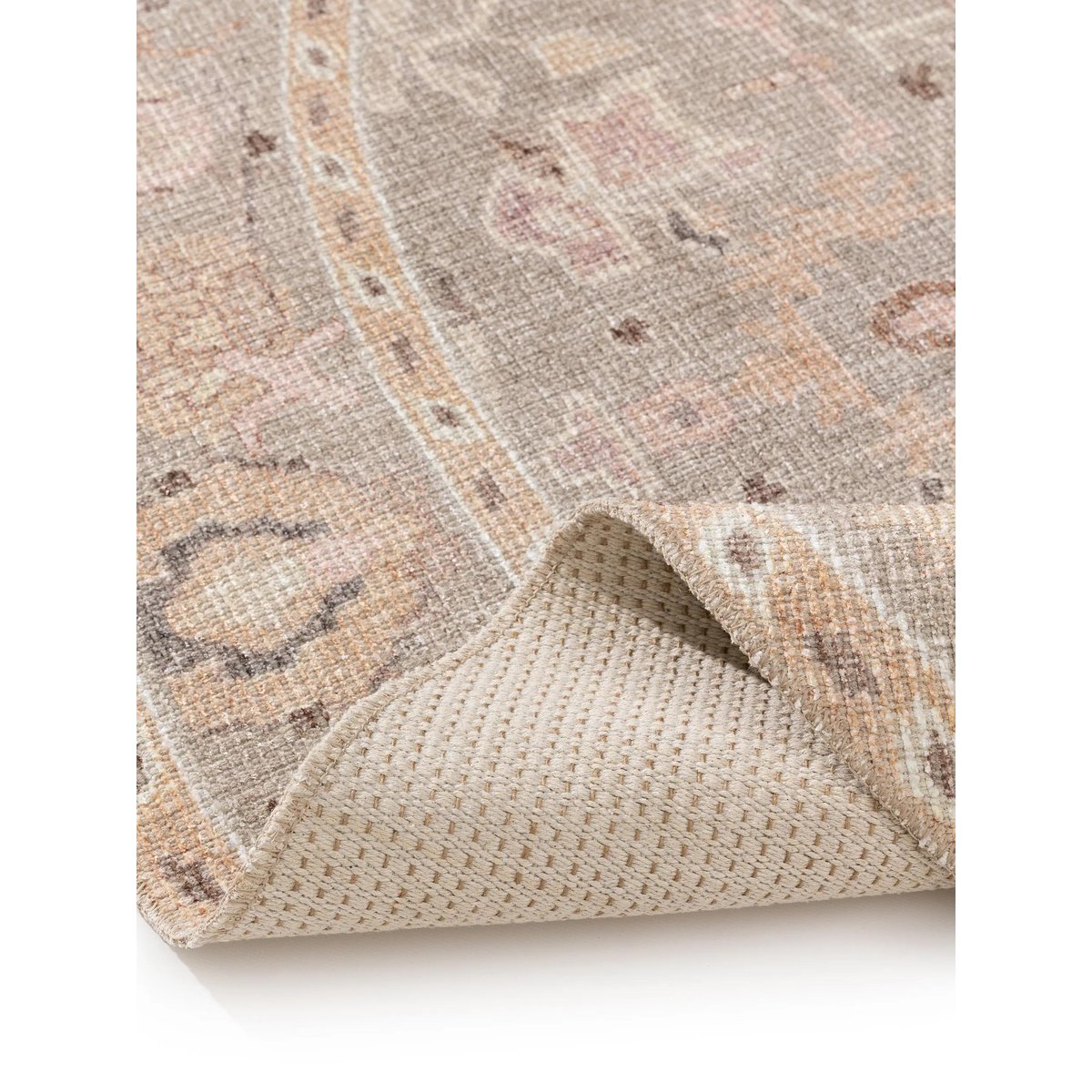 Tapis rond LORENZO beige, BENUTA 