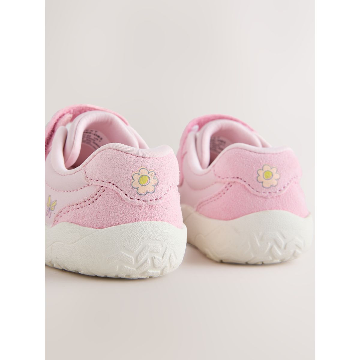 Baskets peppa pig en cuir à scratch rose, NEXT