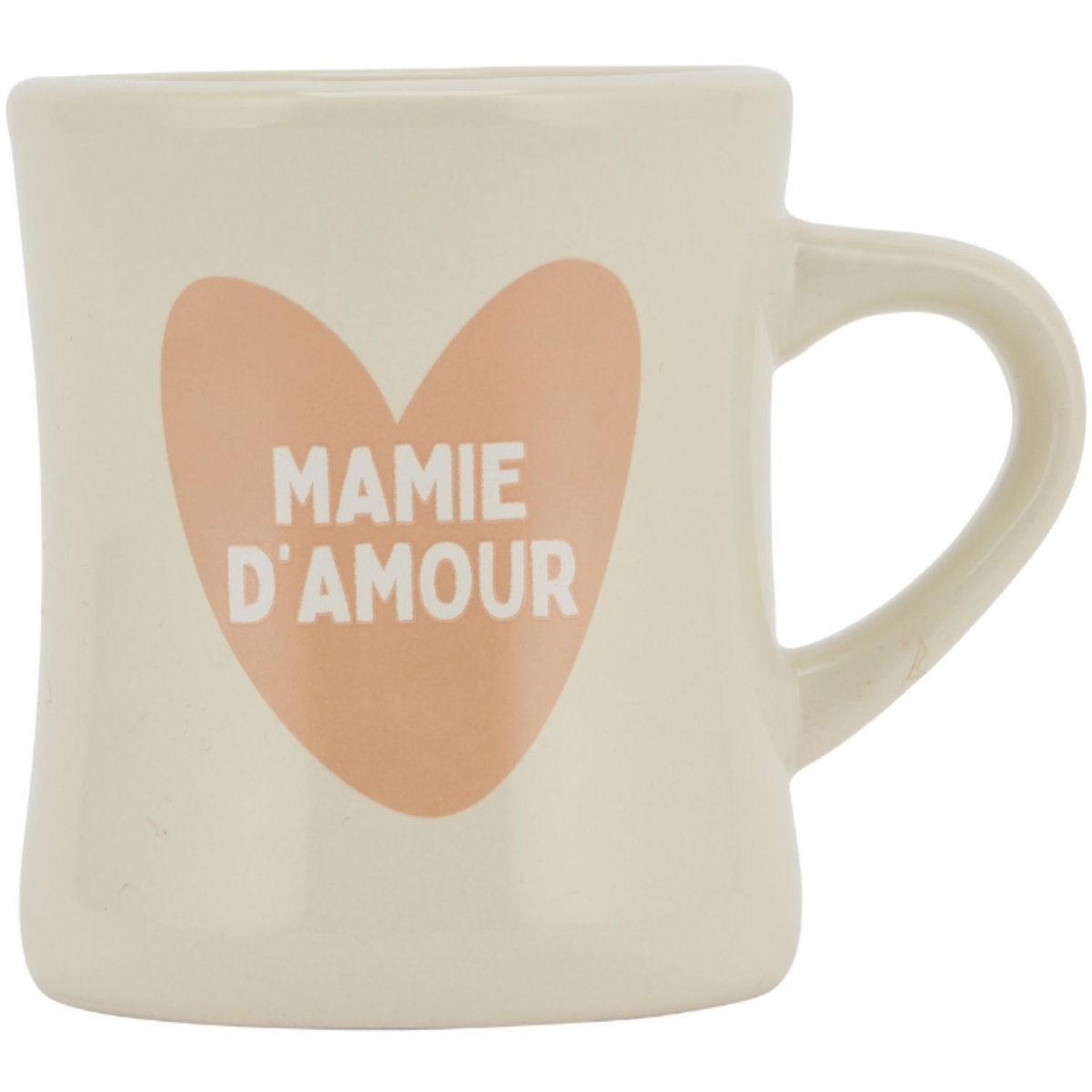 Mug Mamie blanc, beige, ATELIER WAGRAM
