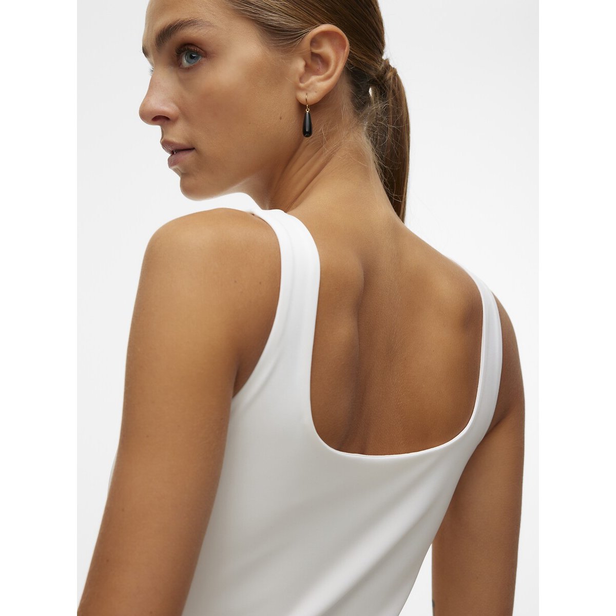 Crew Neck Vest Top white, VERO MODA