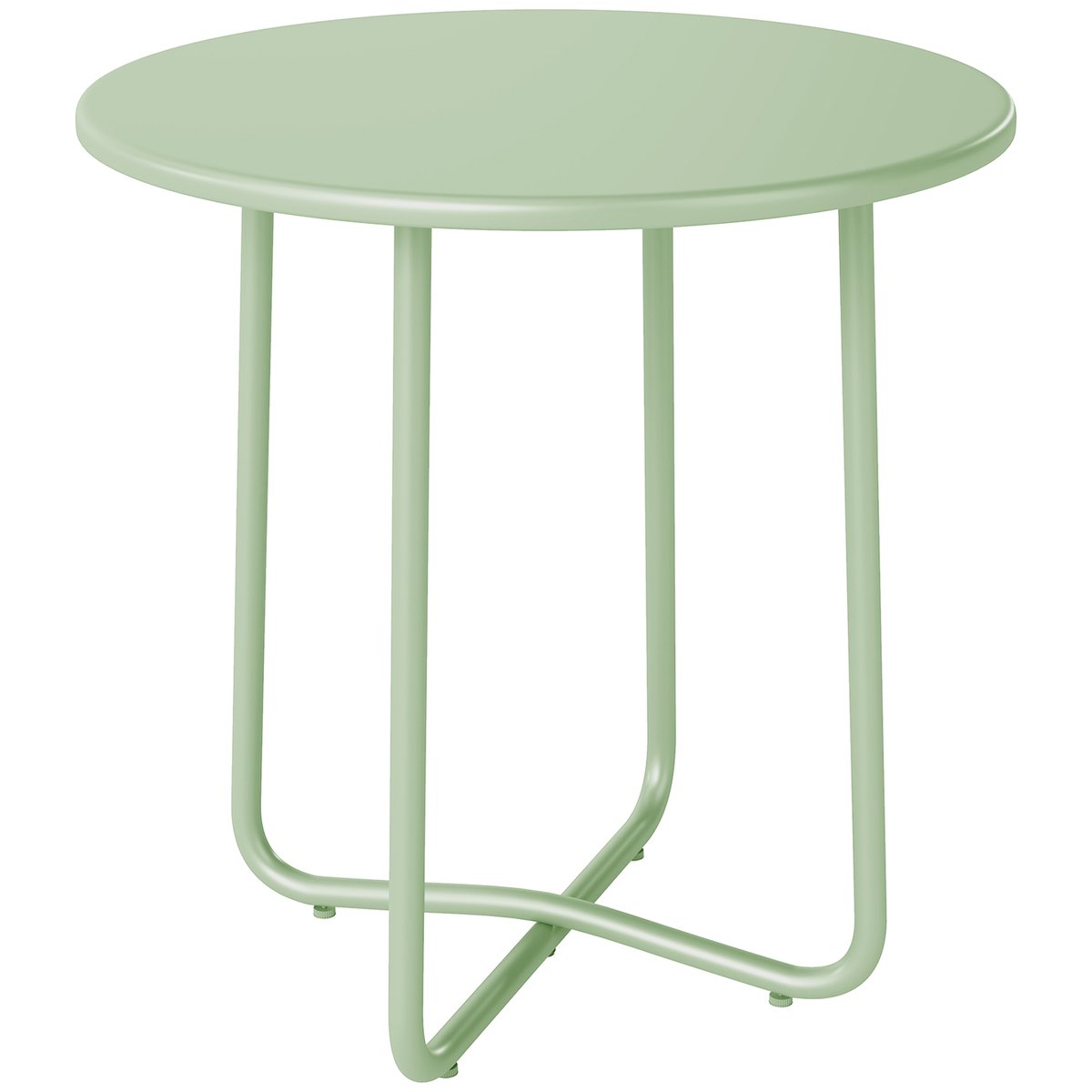 Table d'appoint de terrasse Métal Vert vert, OUTSUNNY