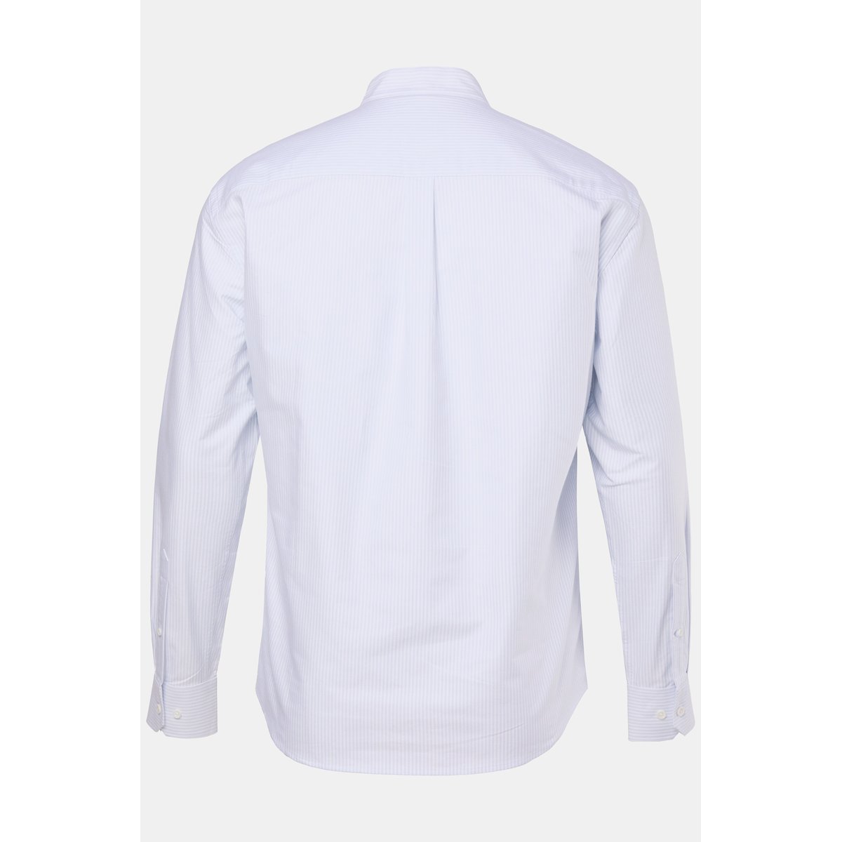 Chemise rayée en lin mélangé bleu clair tendre, JP1880