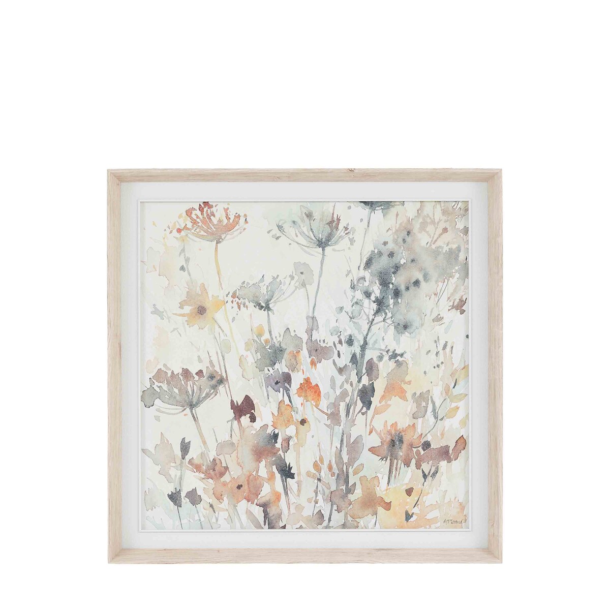 82cm Garden Notes Framed Canvas white, ÉDITÉ