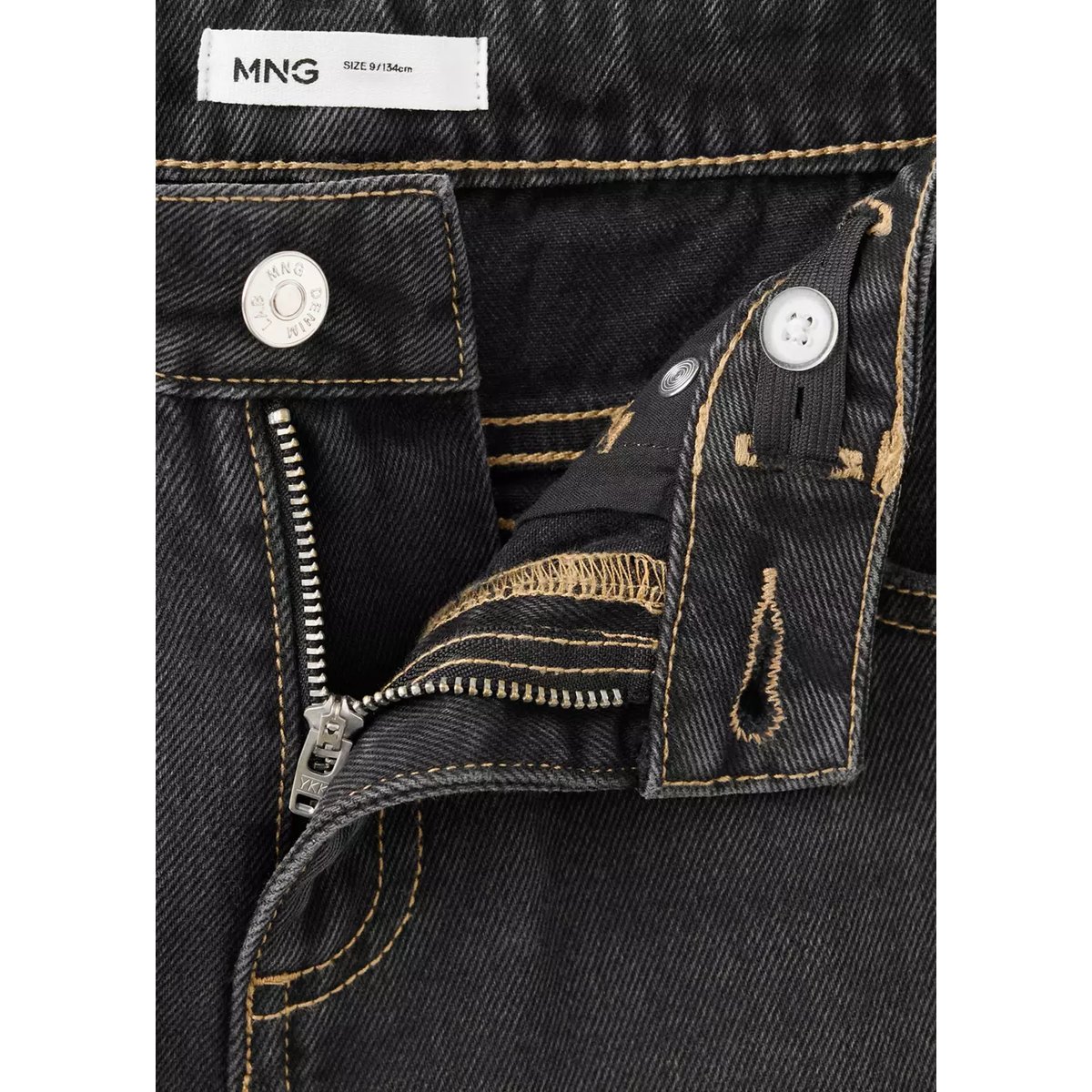 Jean ballon black denim, MANGO KIDS