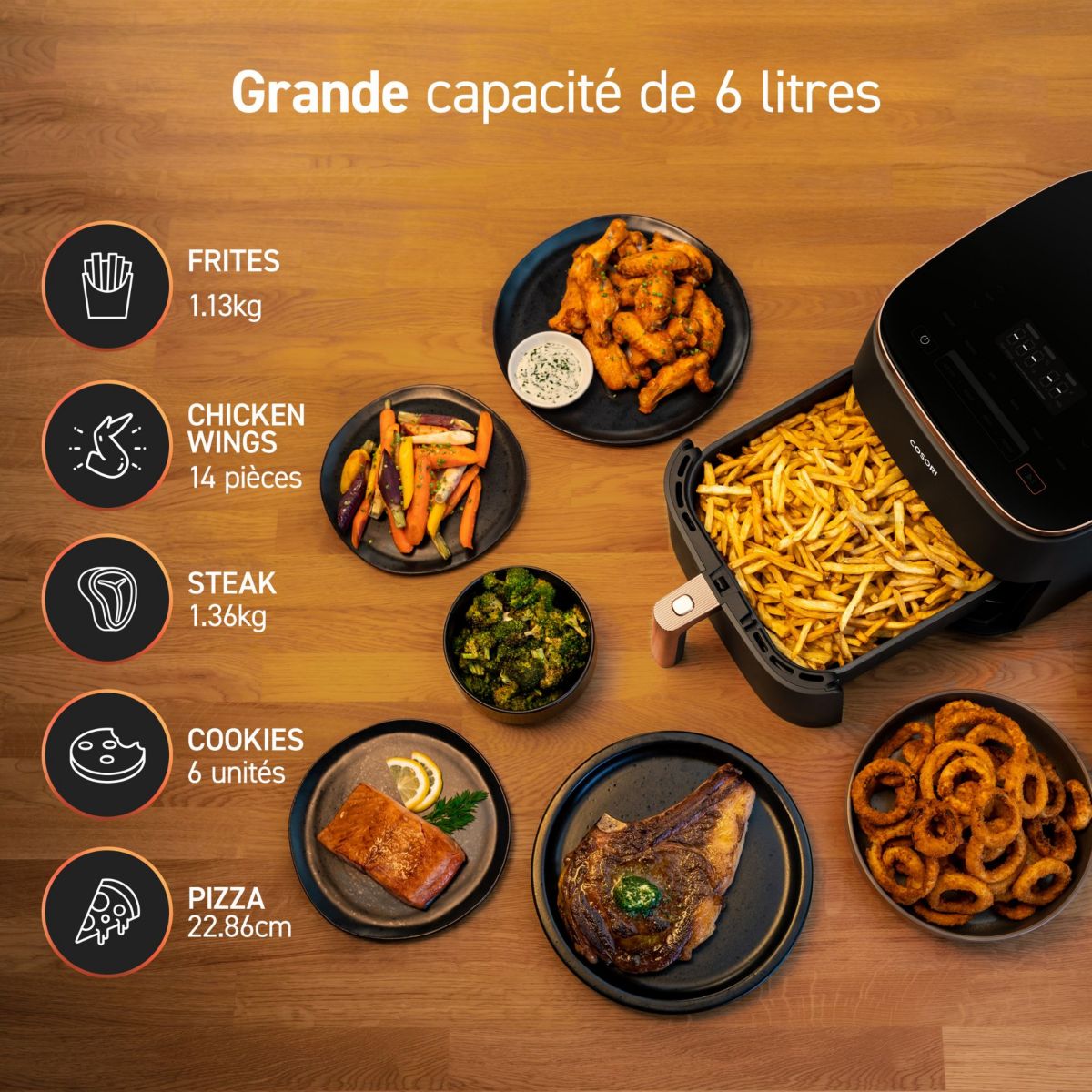Friteuse sans huile KOSP0019EUN TurboBlaze chef édition couleur unique, COSORI